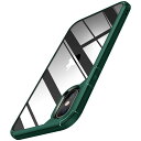 【送料無料】TENDLIN iPhone Xs Max 用ケース クリア 薄型 黄変防止 耐衝撃 アイフォンXs Max対応 6.5インチ カバー(グリーン)