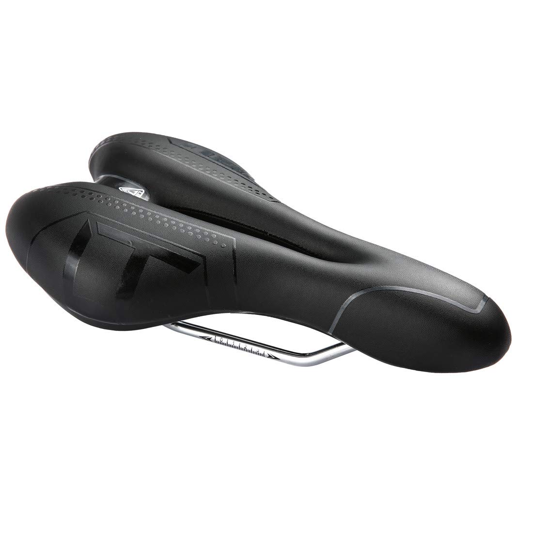 【送料無料】ZHIQIU 自転車用ソフトサドル 穴あき スポーツクッション カラーサドル マウンテンバイク、ロードバイク、折り畳み自転車に適応 通気性 蒸れ対策 衝撃吸収 取付便利 (ブラック/グレイ)