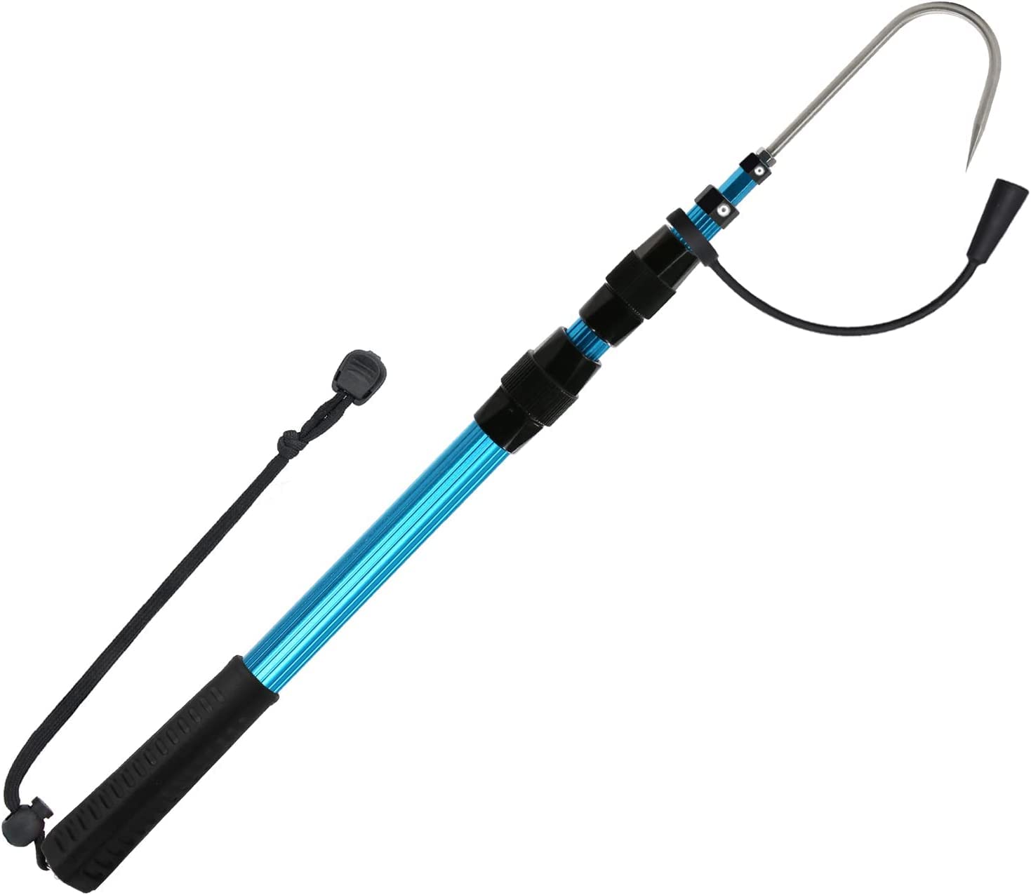 【送料無料】Sanlike ギャフ 脱着式 テレスコ仕様 フィッシュギャフ アルミ シリーズ 伸縮式 フィッシングツール グリッパー魚釣り (SC-127-Bl...