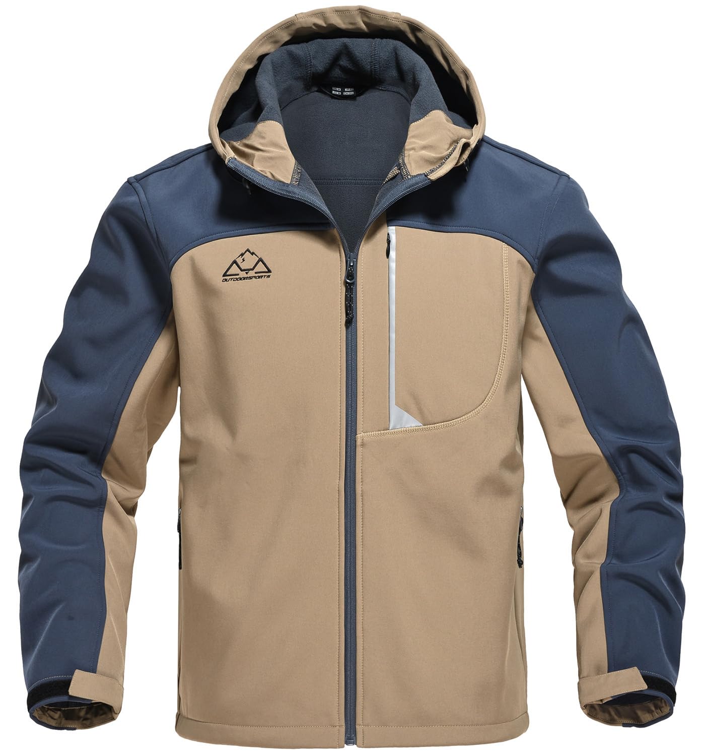 【送料無料】[Gopune] メンズ アウトドア ソフトシェルジャケット 撥水 ミリタリー パーカー 保温 登山..