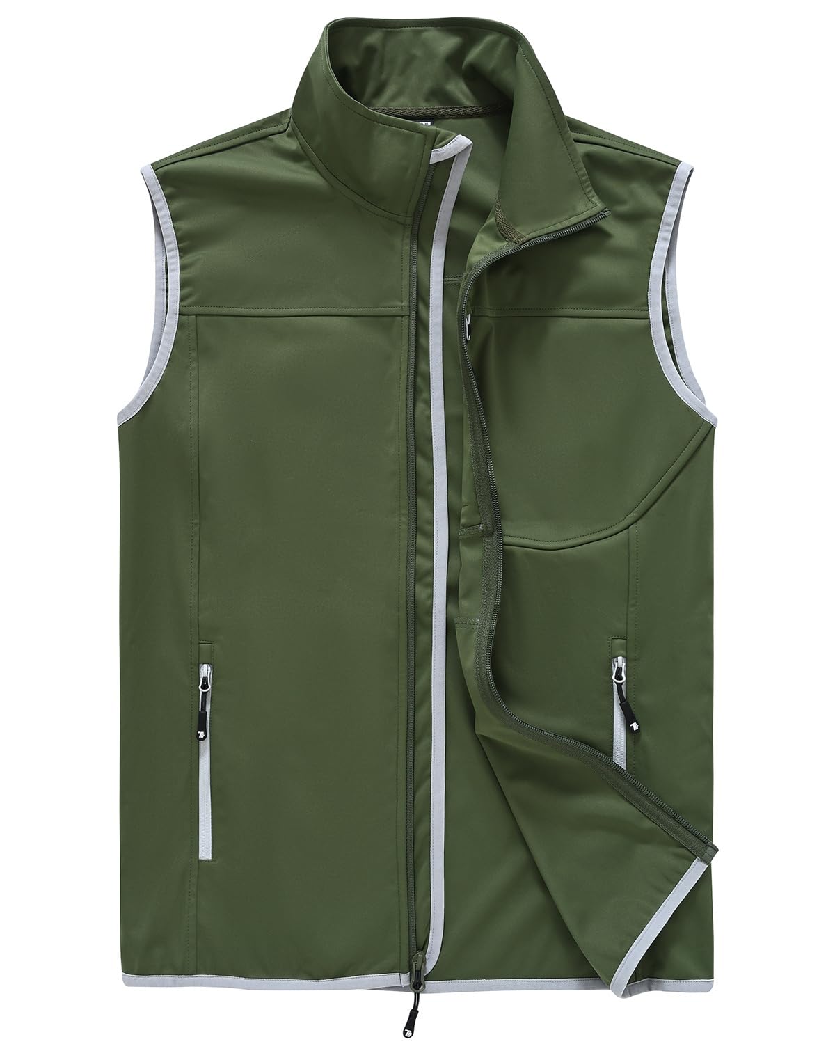 【送料無料】[Gopune] ベスト アウトドア メンズ ゴルフベスト 撥水 ハイキングウェア 軽量 ノースリーブジャケット 登山着 スポーツウェア 釣り UVカット 色：グリーン、サイズ：2XL