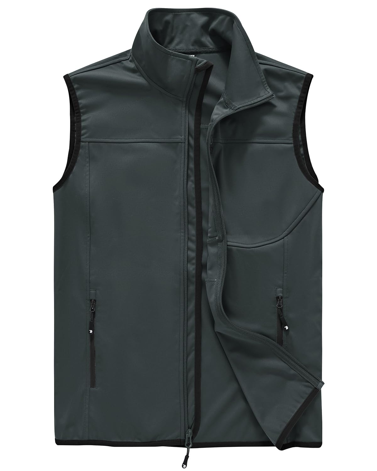 【送料無料】[Gopune] ベスト アウトドア メンズ ゴルフベスト 撥水 ハイキングウェア 軽量 ノースリーブジャケット 登山着 スポーツウェア 釣り UVカット 色：ダックグレー、サイズ：L