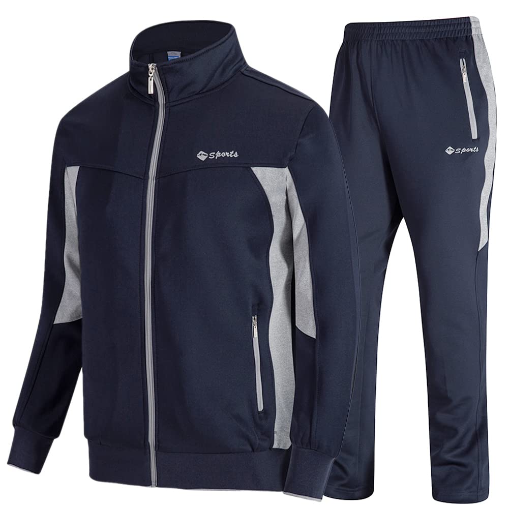 【送料無料】[Gopune] メンズ ジャージ 上下セット セットアップ パンツ スポーツウェア トレーニング ランニング ボトムス アウタールームウエ 普段着 色：01ブルー、サイズ：M