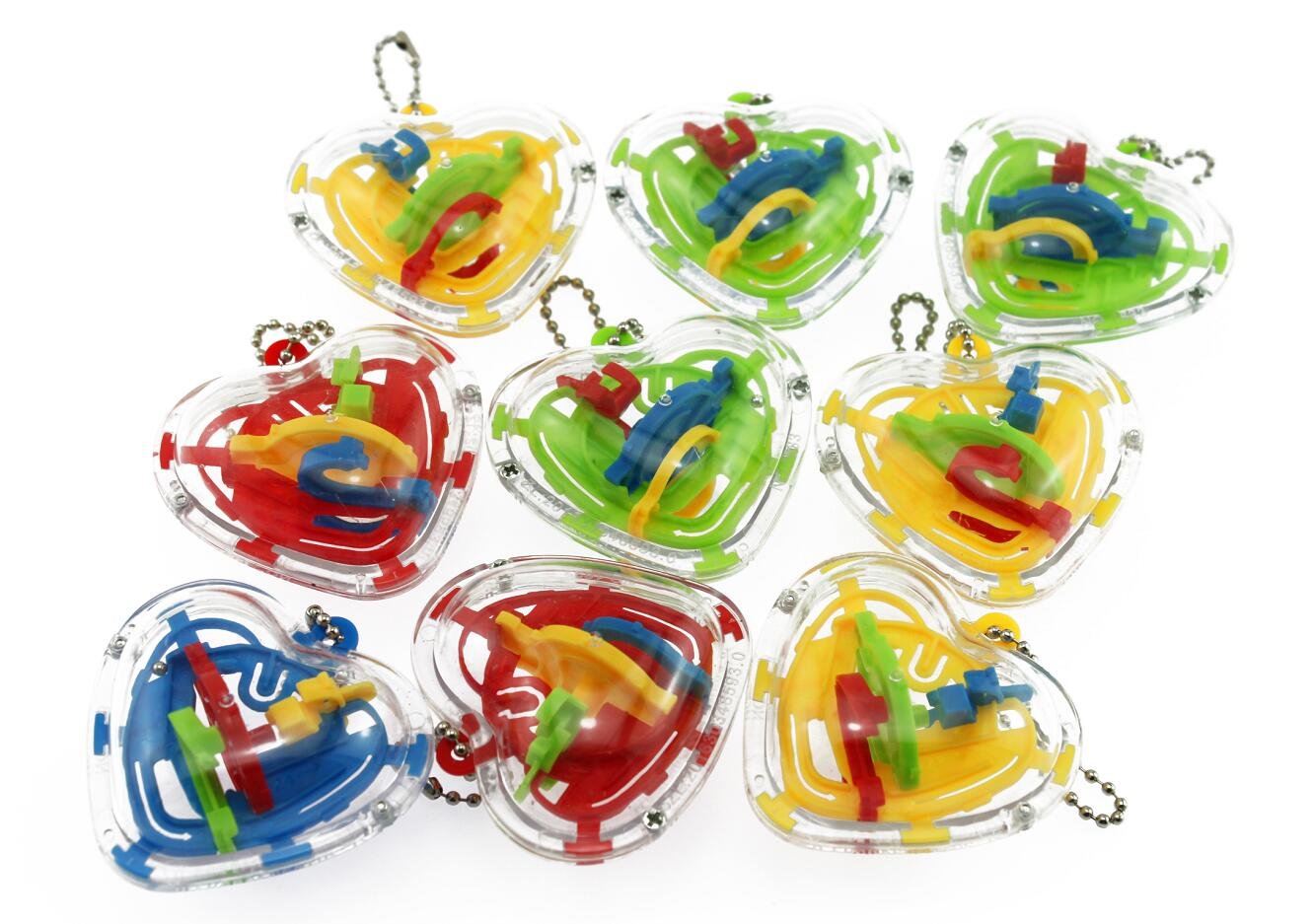 【送料無料】navire なつかしい 昭和 おもちゃ かたむけて ボール を 転がす ハート 型 立体 迷路 駄菓..