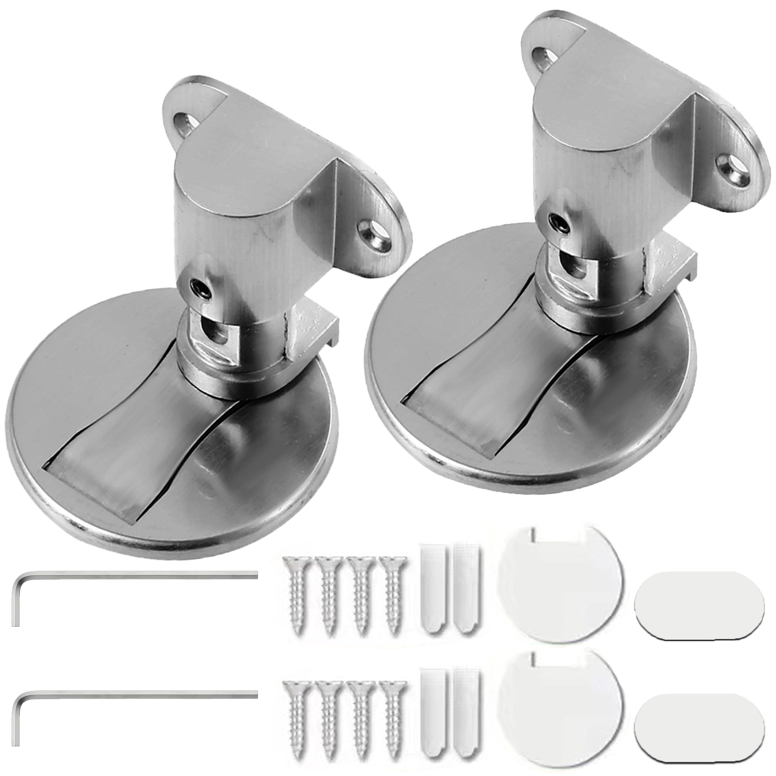 【送料無料】akindou マグネット ドアストッパー 2個セット 高さ調節 可能 強力 ネオジウム磁石 簡易説..