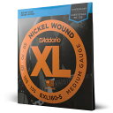 【送料無料】D'Addario ダダリオ ベース弦 ニッケル EXL 【国内正規品】 色:1セット、サイズ:.050-.135 (5弦/Long)