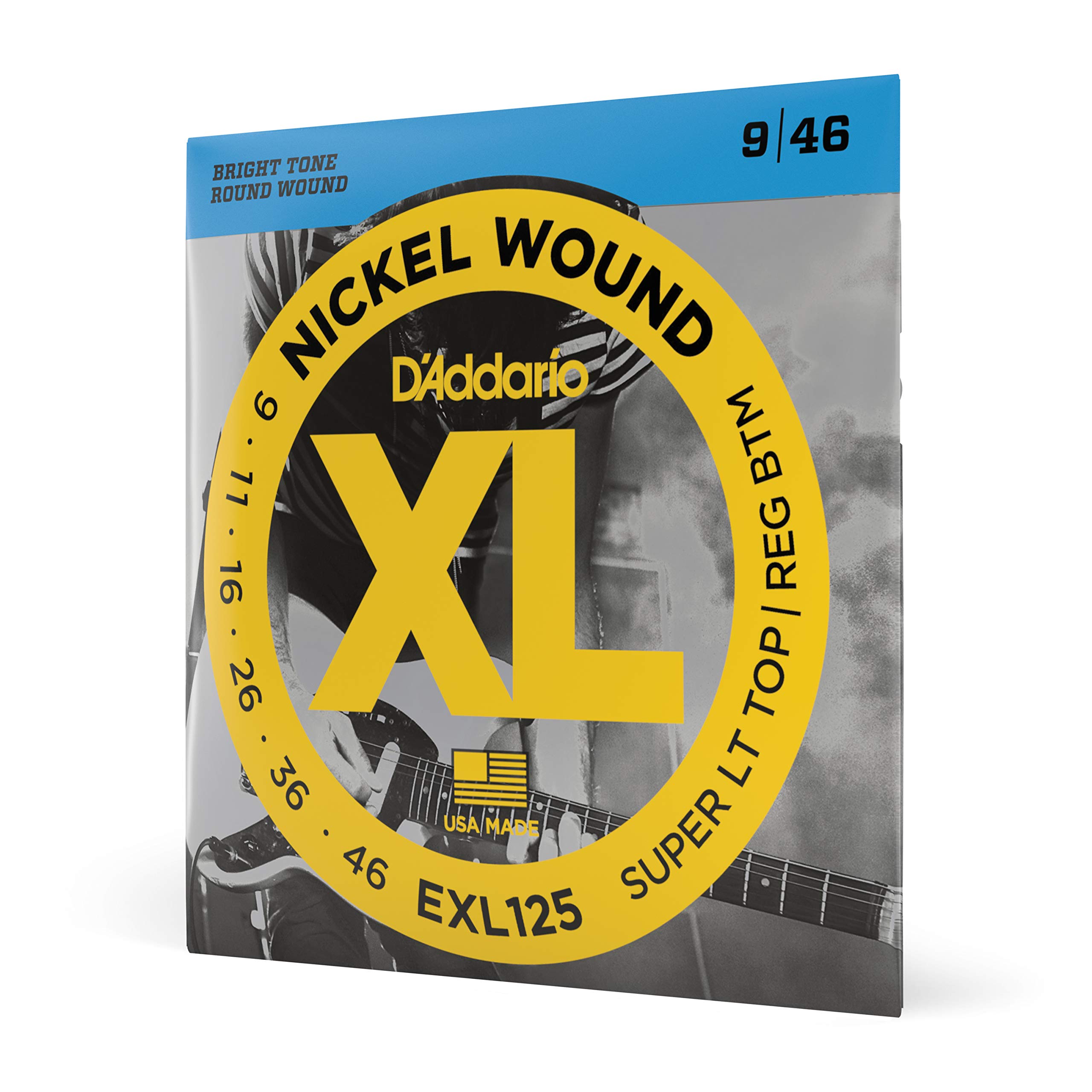 【送料無料】D'Addario ダダリオ エレキギター弦 ニッケル SuperLight Top/Regular Bottom .009-.046 EXL125...