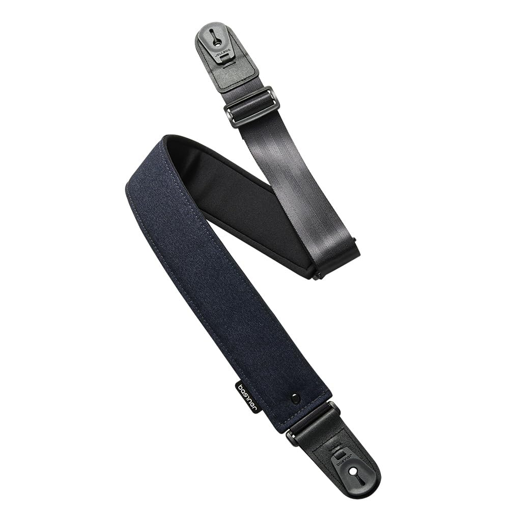 【送料無料】basiner ベイシナー ギターストラップ ACME STRAP VITALGRIP ストラップロック構造 ネオプレン素材パッド ACME-STRAP 【国内正規品】 色：Ocean Blue、サイズ：固定
