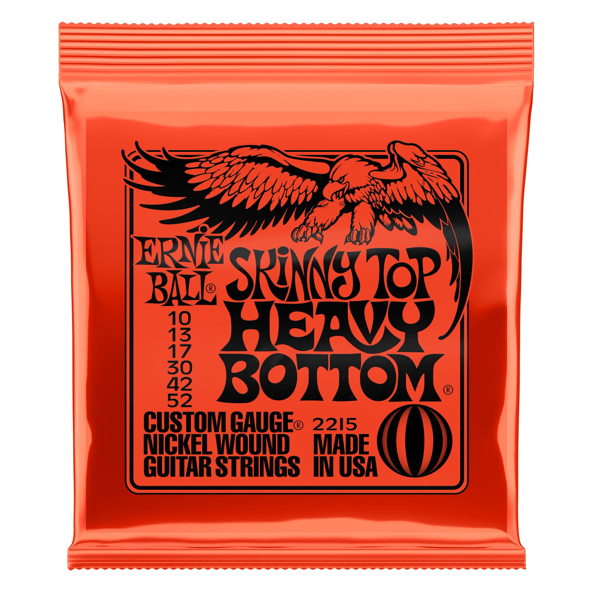 【送料無料】【正規品】 ERNIE BALL エレキギター弦 SLINKY 色:スキニ—トップ・ヘビーボトム(10-52)、サイズ:スキニ̵...