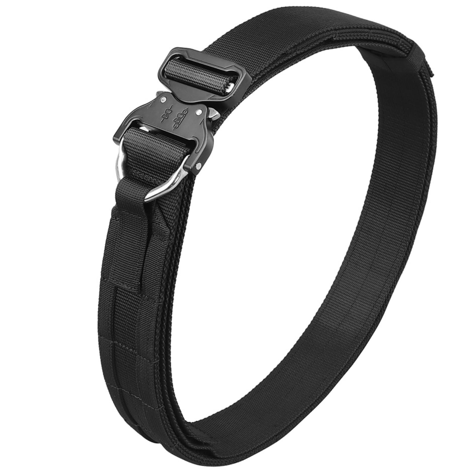 【送料無料】[MILQUEST] タクティカルベルト 『ズレない2重巻き』 メタル製 コブラバックル モールベル..