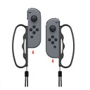 【送料無料】Fit Boxing(フィットボクシング)/Fit Boxing 2 対応 コントローラー グリップ ハンドル For Nintendo Switch Joy-Con 大人と子供 向け 操作簡単 人間工学設計 2個 セット(初代 赤&青) 色:初代 黒