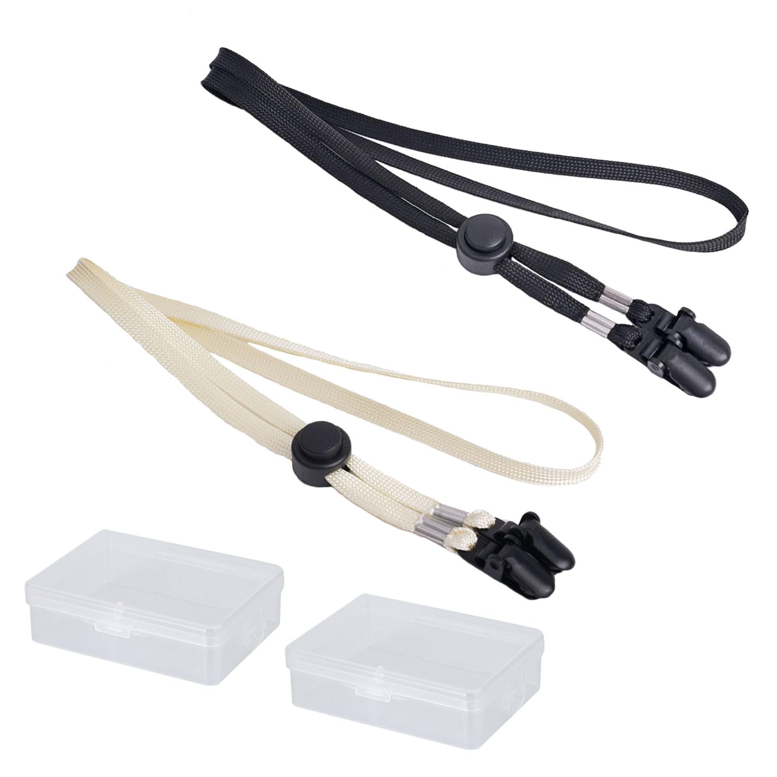 【送料無料】[YANYULI] 帽子ストラップ 帽子クリップ 帽子用あごひも 2本 ケース付き 軽量 帽子 紐 帽..