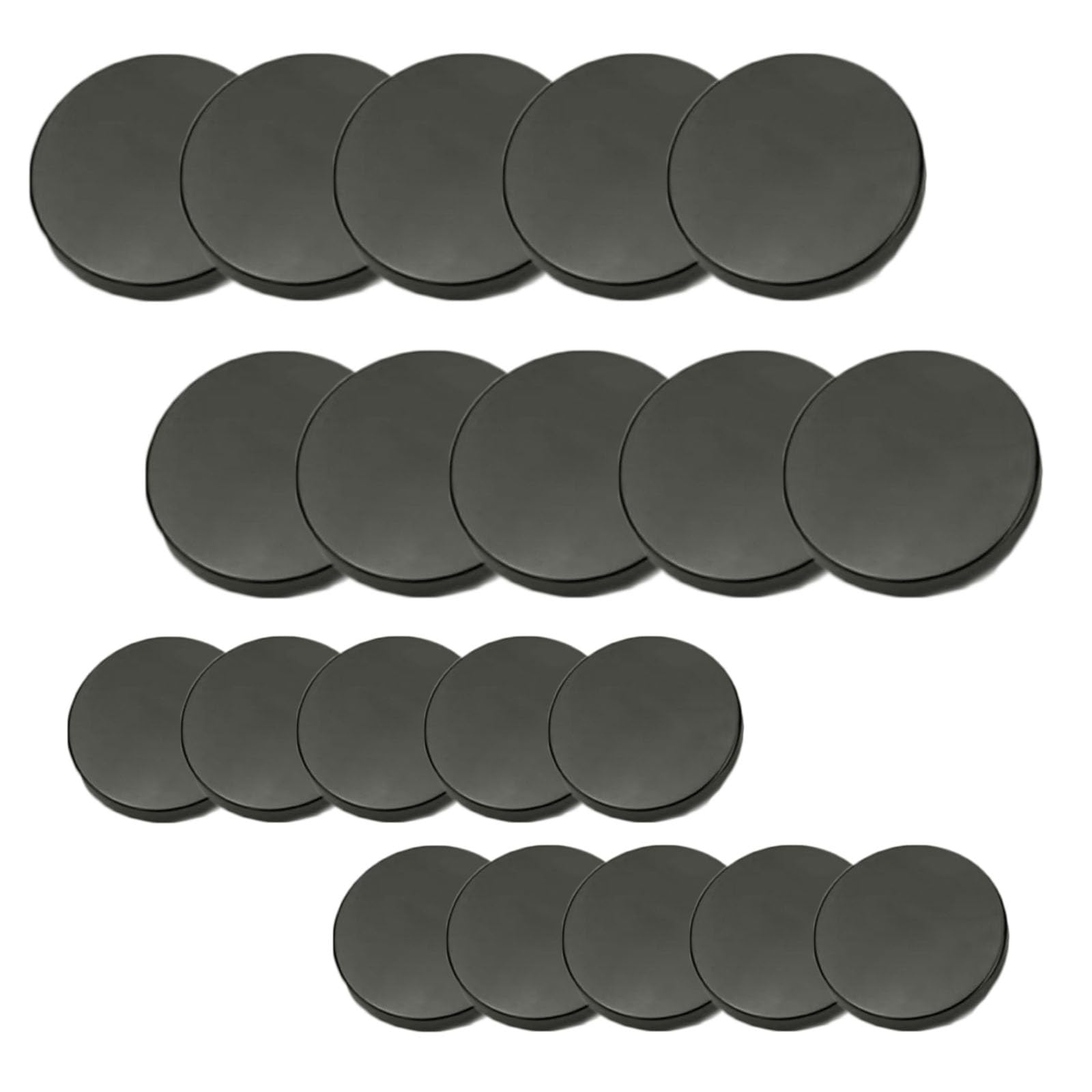 【送料無料】YANYULI メタルボタン 20個セット フラット 飾りボタン 交換 補修 アクセサリー ジーンズ カフス スーツ ジャケット用 大衣用 洋服用 DIY 裁縫 手芸 色：ダークグレー