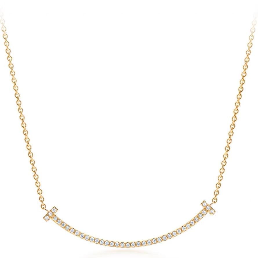 【送料無料】[ALICE ANDERSEN] ネックレス レディース 人気 Tスマイル ペンダント シルバー チタン 金..