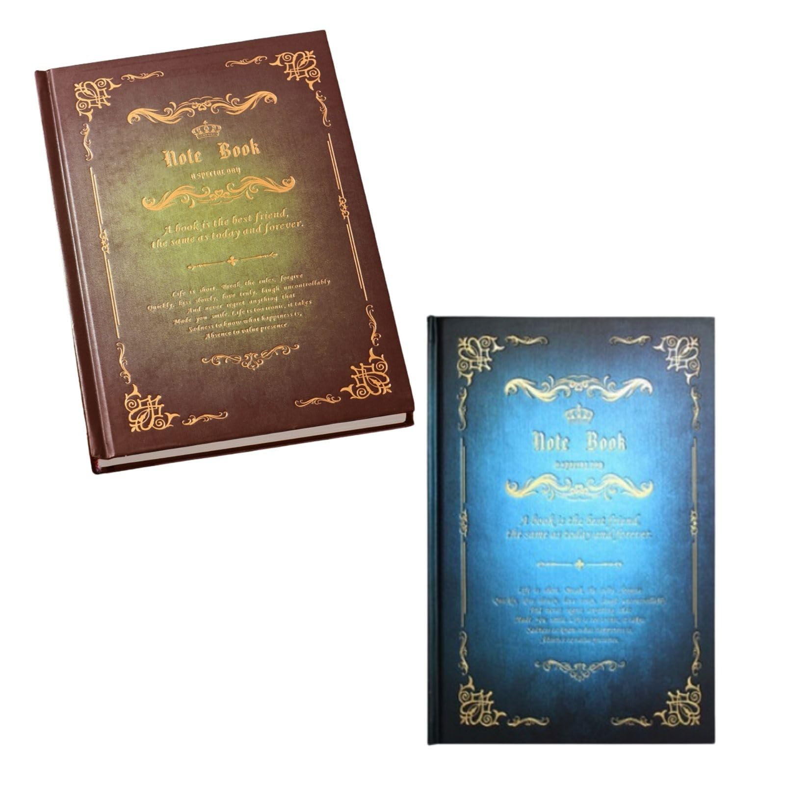【送料無料】Archnote アンティーク ノート 魔導書 a5 おしゃれ 日記帳 2冊 色:ブルーとブラウン