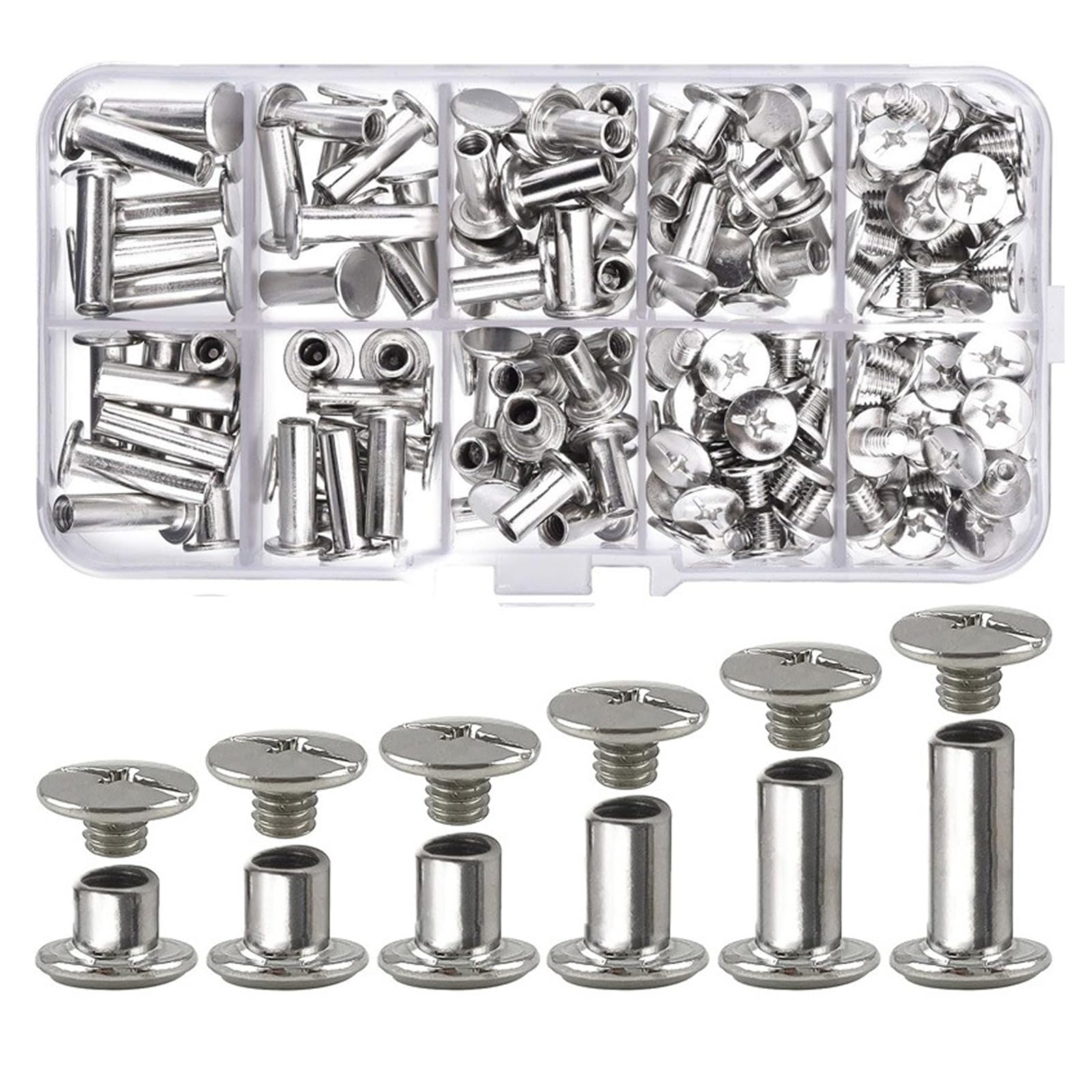 【送料無料】TOMMYFIELD シカゴスクリュー コンチョネジ 台帳釘 レザークラフト DIY 止めネジ [並行輸入品] 色：シカゴスクリュー