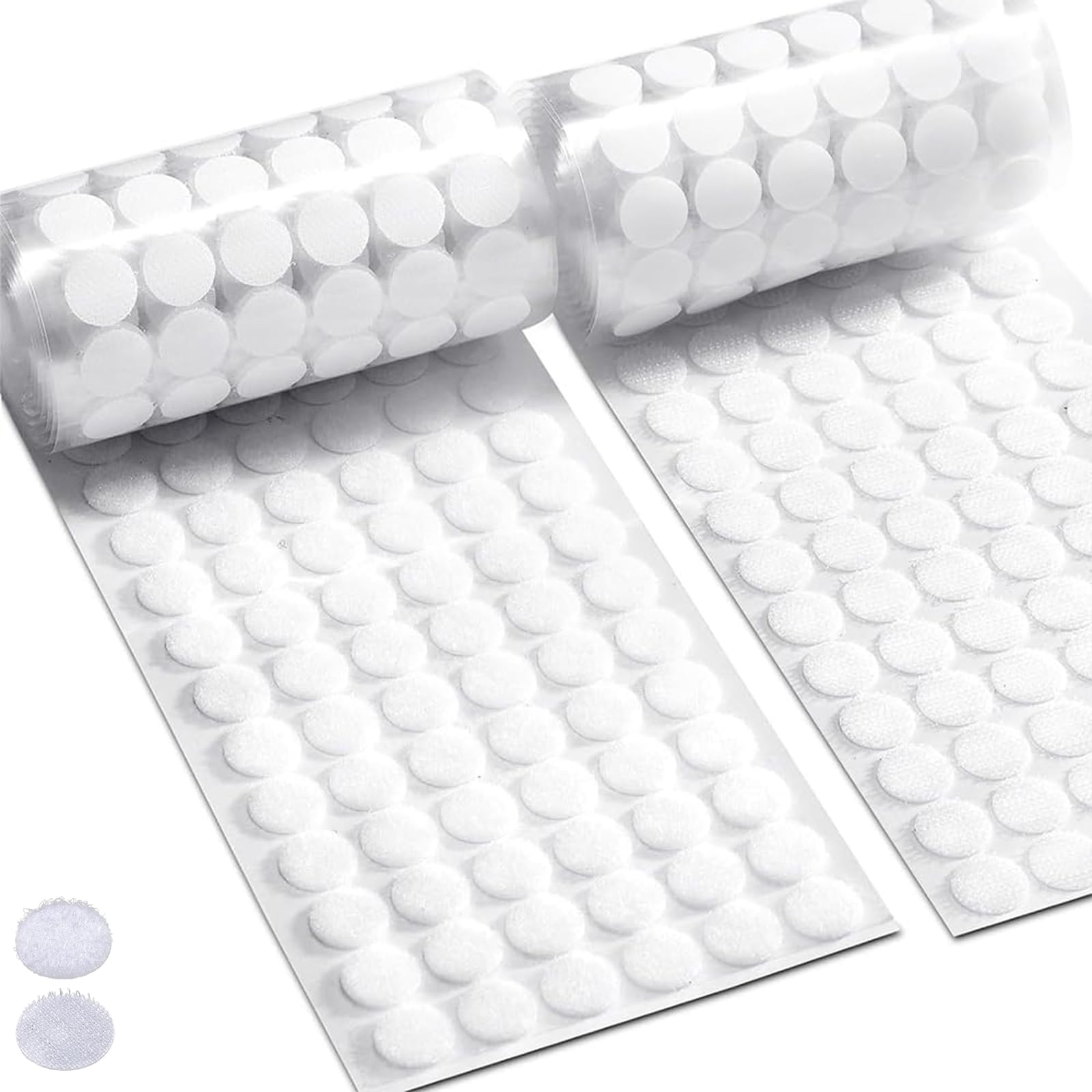 【送料無料】YIBOOOM 面ファスナー 丸型 強力 マジック付きテープ 両面テープ付き 80組セット 円形の直..