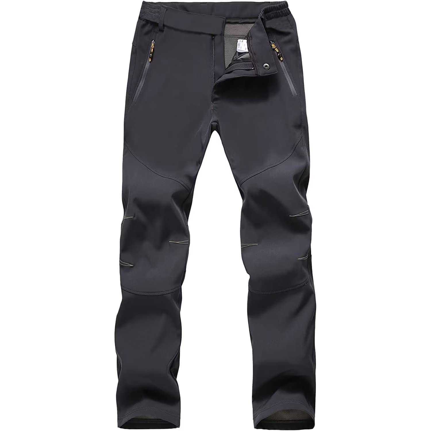 【送料無料】[FLYGAGA] 防寒ズボンメンズ ソフトシェルパンツ 登山ズボン裏起毛パンツ 防水防風ズボン ..