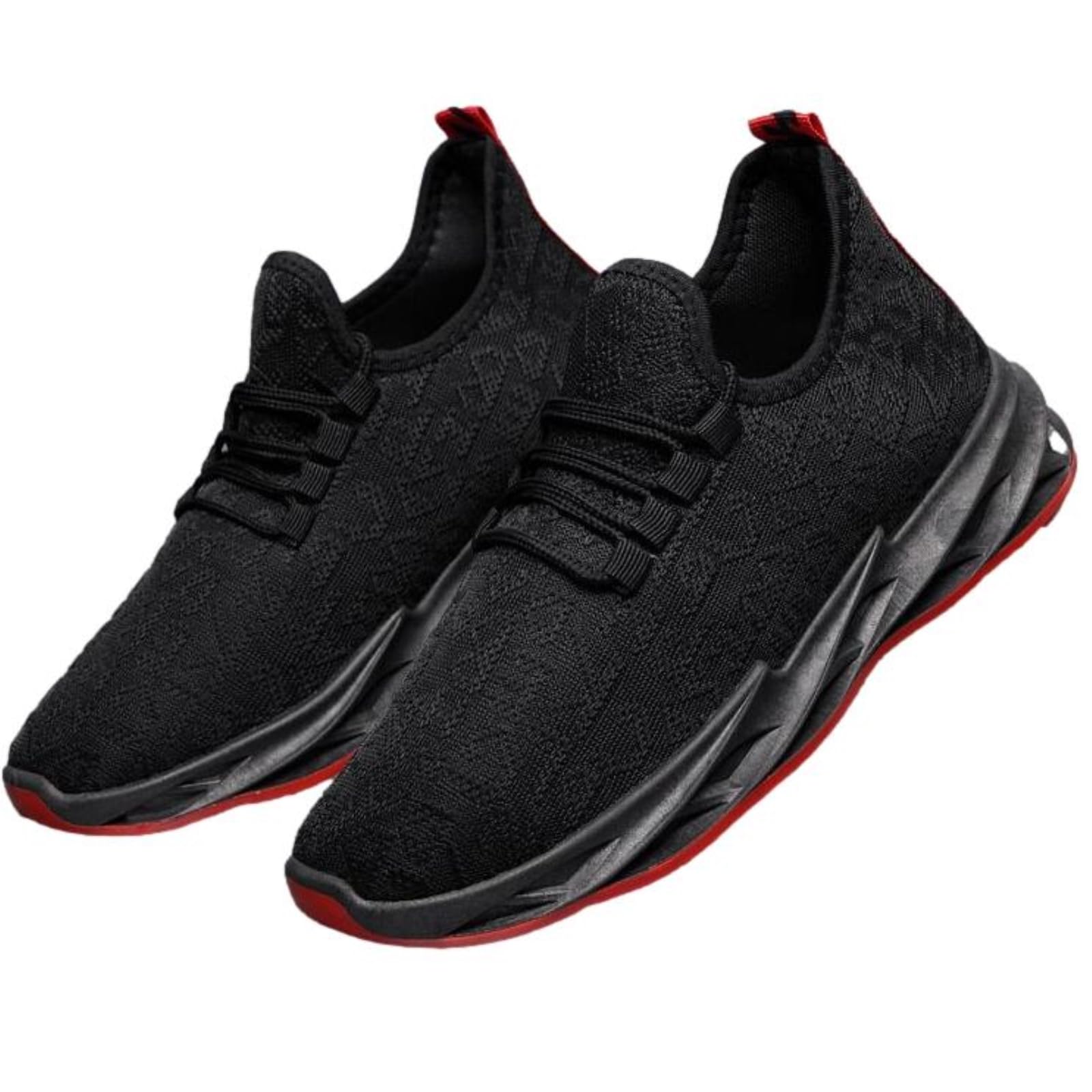 【送料無料】[Nestkanina] スニーカー メンズ ウォーキングシューズ 運動靴 クッション性 歩きやすい 軽量 通気 スポーツ ランニング ジム フィットネス 通学 SHO012 色：ブラック、サイズ：25.0 cm