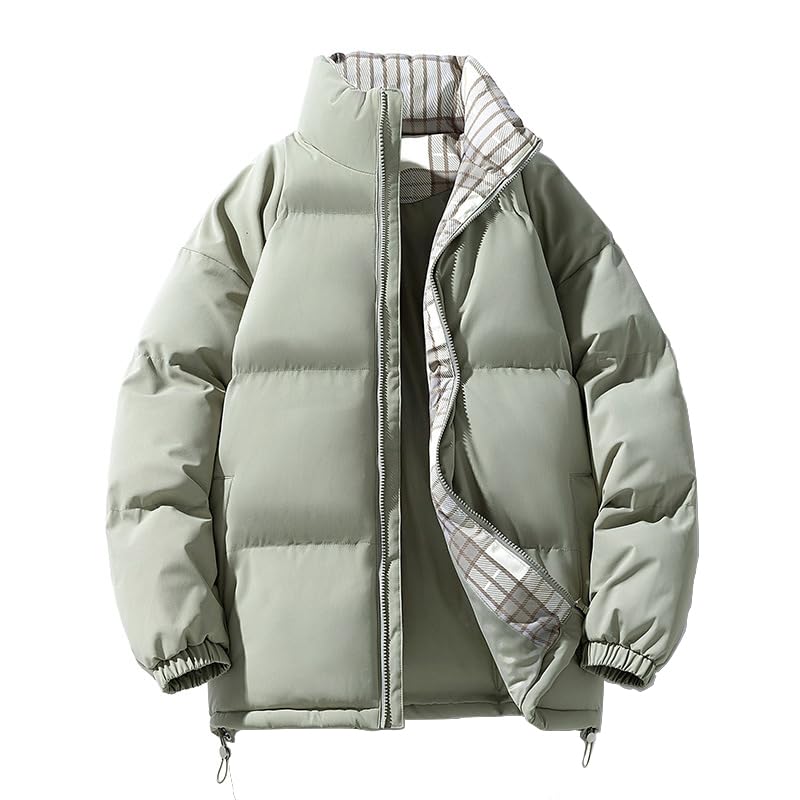 【送料無料】[Candy Kiosk] メンズ冬服 防寒 コート ジャケット 中綿 厚手 防風 防寒 暖かい シンプルデザイン アウター 色：#10：グリーン、サイズ：M