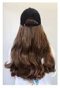 【送料無料】NICEHAIR ウィッグ 帽子ウィッグ レディース かつら ロング 巻き髪 つけ毛 エクステ 髪付き帽子 セミロング 自然 便利 おしゃれ プレゼント日焼け防止 紫外線対策 日常用 旅行用 wig 色:ダークブラウン、サイズ:free