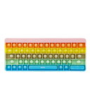 【送料無料】文字付きキーボードポップイットそわそわおもちゃセット、スクイーズ玩具 プッシュポップ フィジェットおもちゃ プッシュポップポップ バブル感覚 減圧おもちゃ 減圧グッズ ストレス解消 インテリジェンス発展 洗える可能 こどもの日 子供大人兼用 色:マカ1