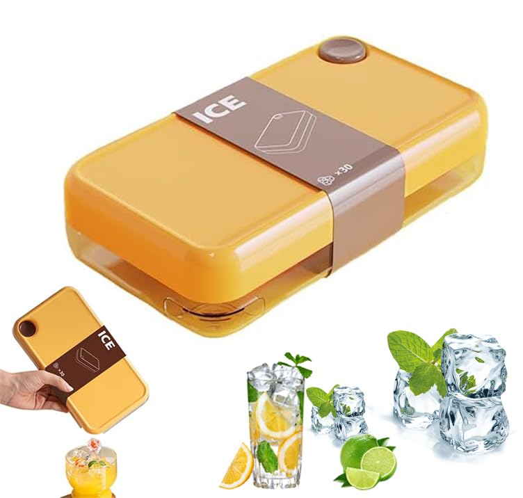 【送料無料】ワンプシュ 製氷皿 色：イエロー