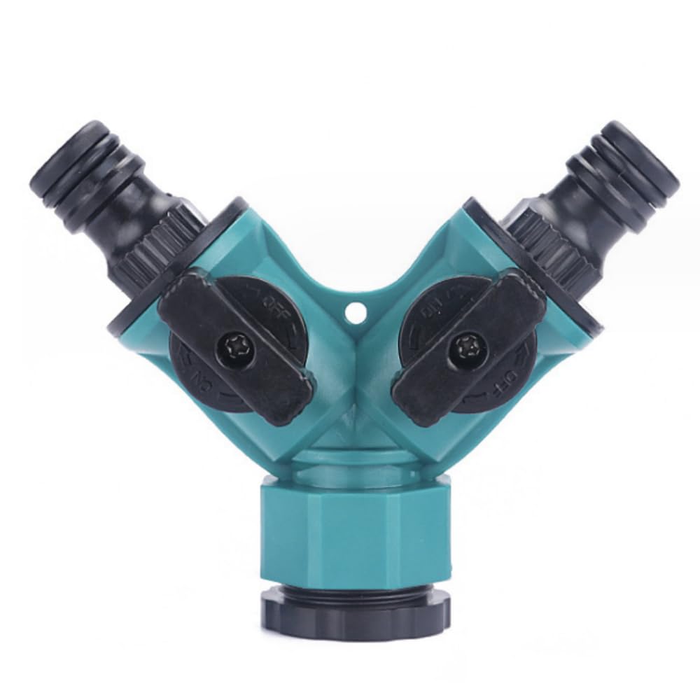 【送料無料】PLEAVIT 蛇口 ホース 分岐 コネクタ 継手 ジョイント 2方向 ワンタッチ 中間コック付 散水..