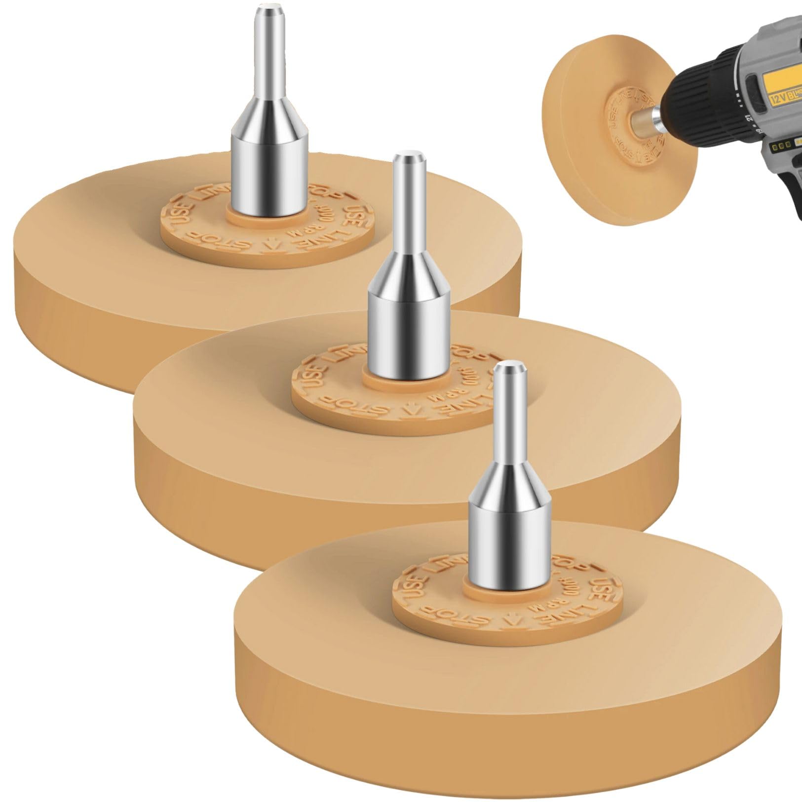 【送料無料】PLEAVIT ゴムトレーサー 車 シールはがし 電動ドリル対応 ボディ 車検 ステッカー 塗装 接..