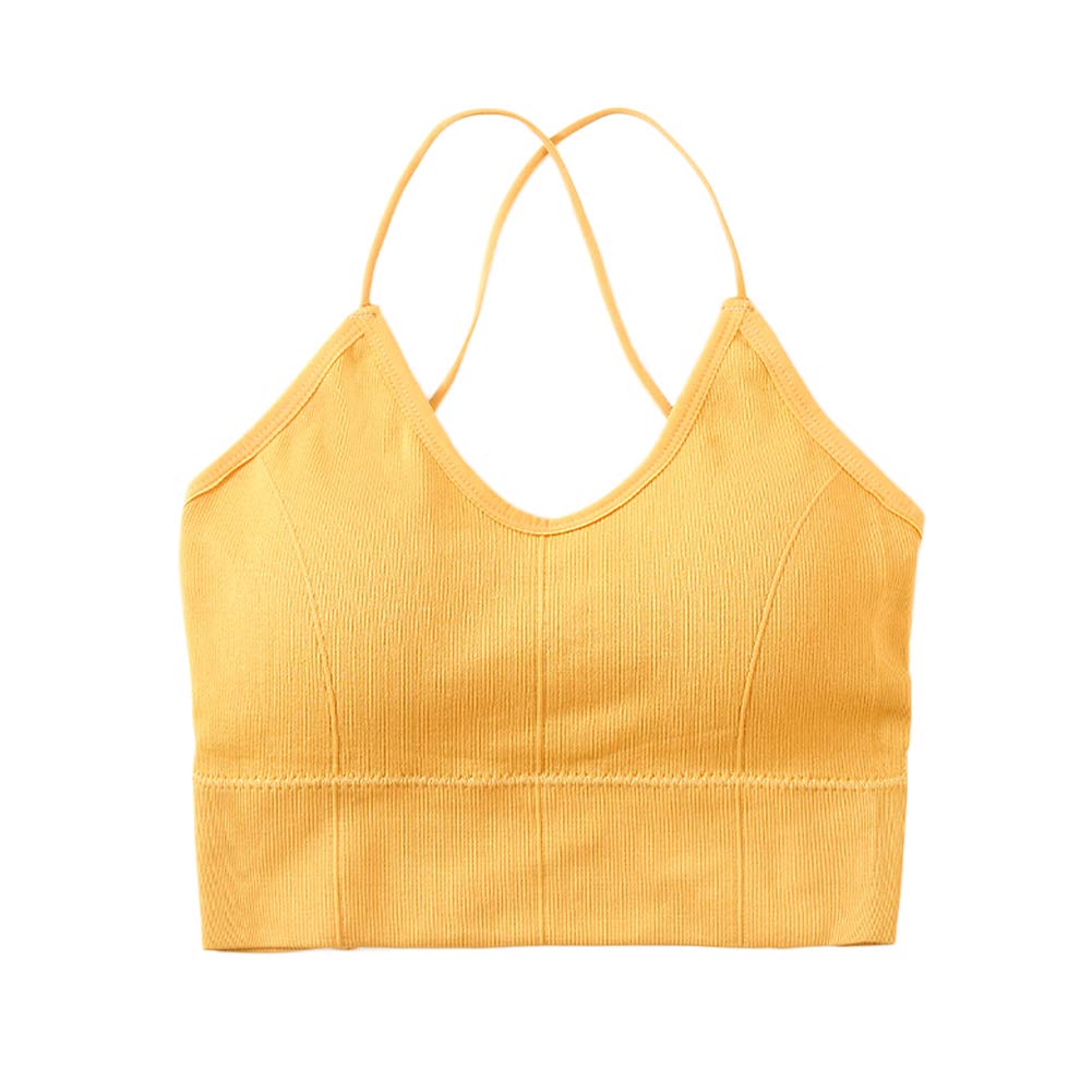 【送料無料】[Eukkis] バッククロスキャミソール ブラ付きインナー下着-カップ付きキャミソール 背中ク..