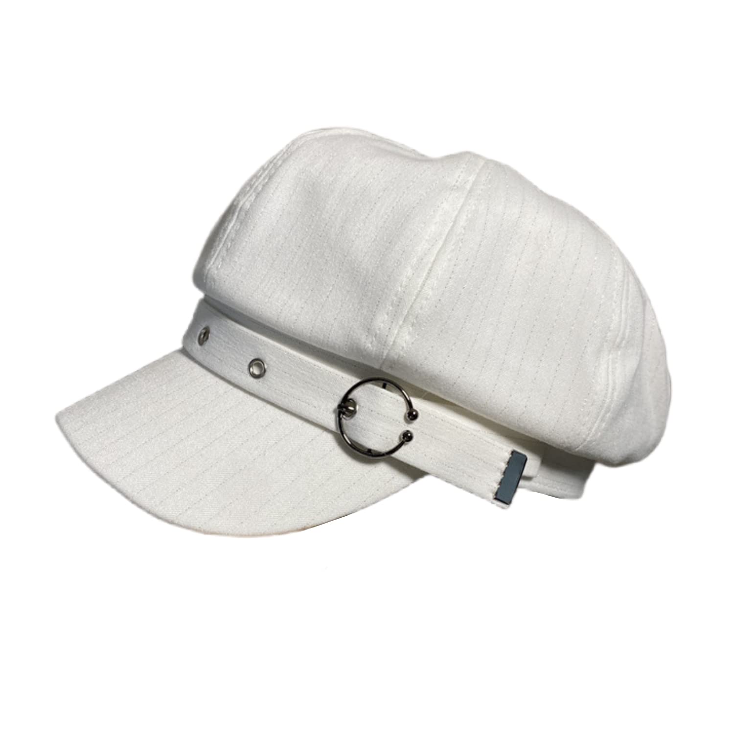 【送料無料】[Weuiean] キャスケット 帽子 キャップ レディース 綿混 ハンチング帽 つば付き uvカット ..