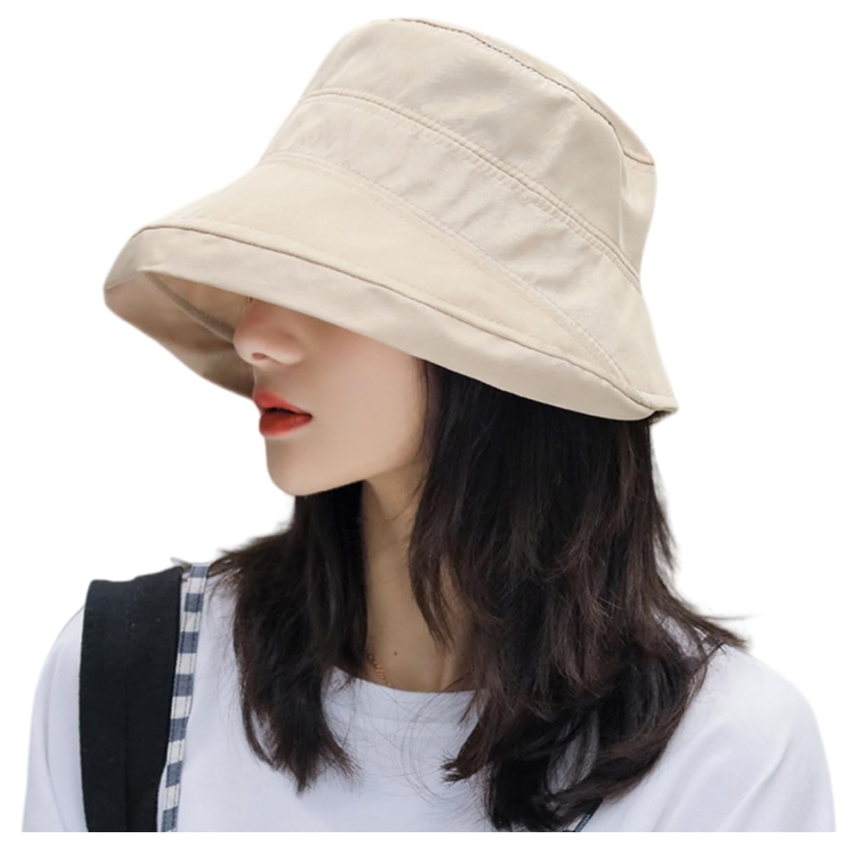 【送料無料】[Weuiean] 帽子 レディース メンズ ハット バケットハット サンハット UVカット 春夏 日除け 速乾 通気 折りたたみ 紫外線対策 MXY-168 色：カーキ、サイズ：Free Size