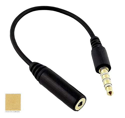 【送料無料】Sound Wave 4極 変換3.5mmケーブル LINK Master 2.5mm (F) ⇒ 3.5mm(M) 4極 変換ケーブル 2.5mm プラグを3.5mmに変換 ステレオミニプラグ 変換ケーブル 使いやすい ステレオミニ変換 + F.Wave オリジナル レザー調 色：ブラック、サイズ：ブラック