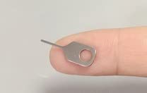 【送料無料】F.Wave【 小さなSIMピン 10本セット 】持ち運びに便利 コンパクトな SIMカード リリースピン For スマホ タブレット 電子機器 スマホパーツ Simアクティビケーション SIM解除 部品 + F.Wave オリジナル レザー調 MicroFiber お手入れ サイズ：10本