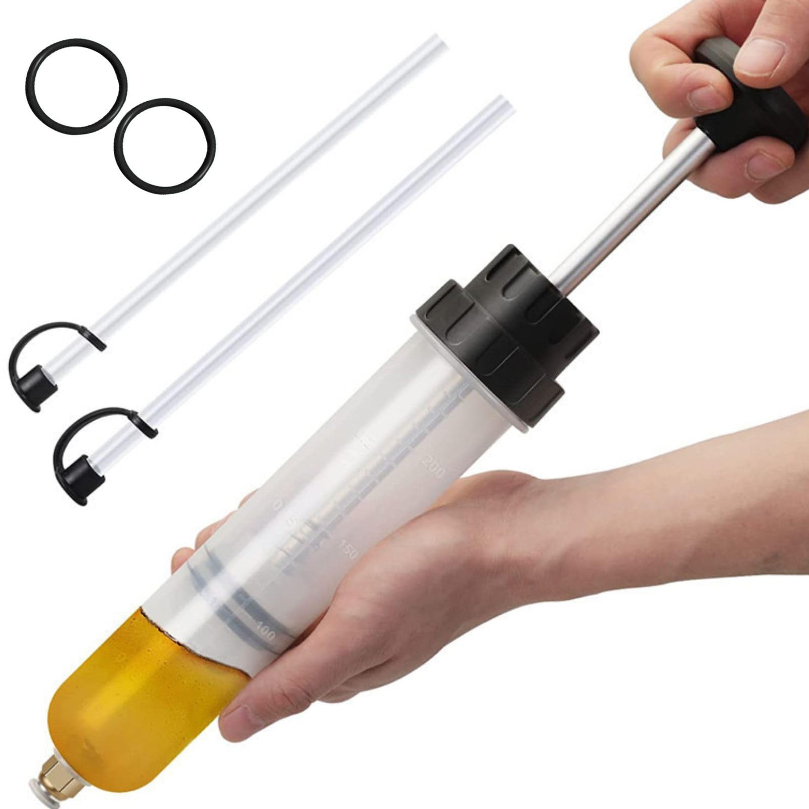 【送料無料】HOTQ オイルポンプ 注射器タイプ 手動オイルポンプ オイル交換 油ポンプ オイルシリンジ ..