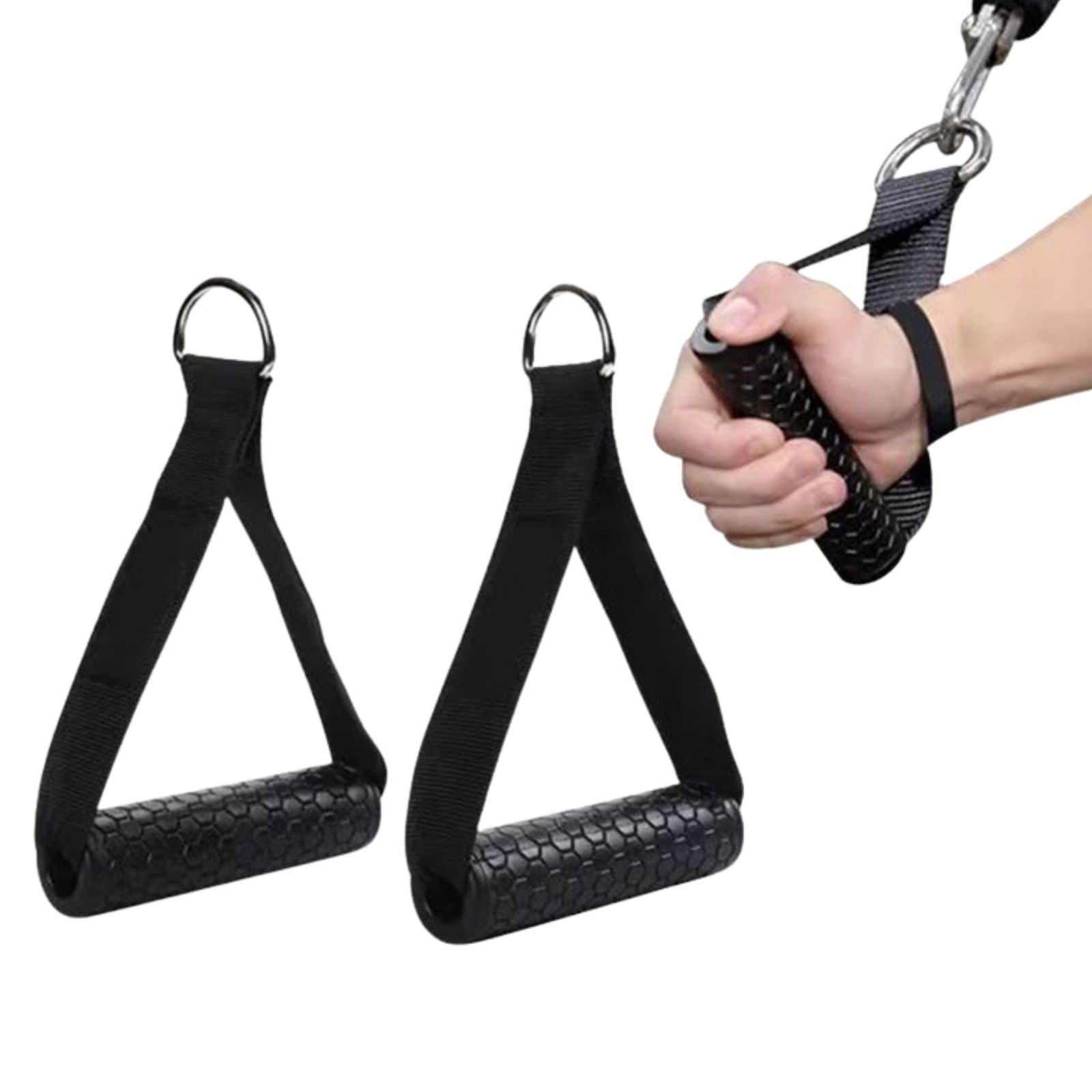 【送料無料】HOTQ エクササイズハンドル ケーブルマシン フィットネスハンド フィットネスハンドル 筋..