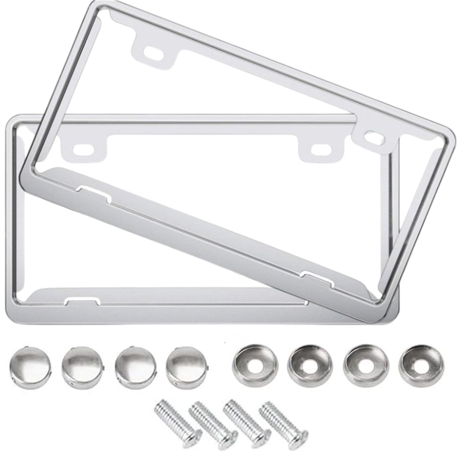 【送料無料】HOTQ ナンバープレートフレーム ナンバーフレーム 車のナンバープレート 普通車 標準車/小..