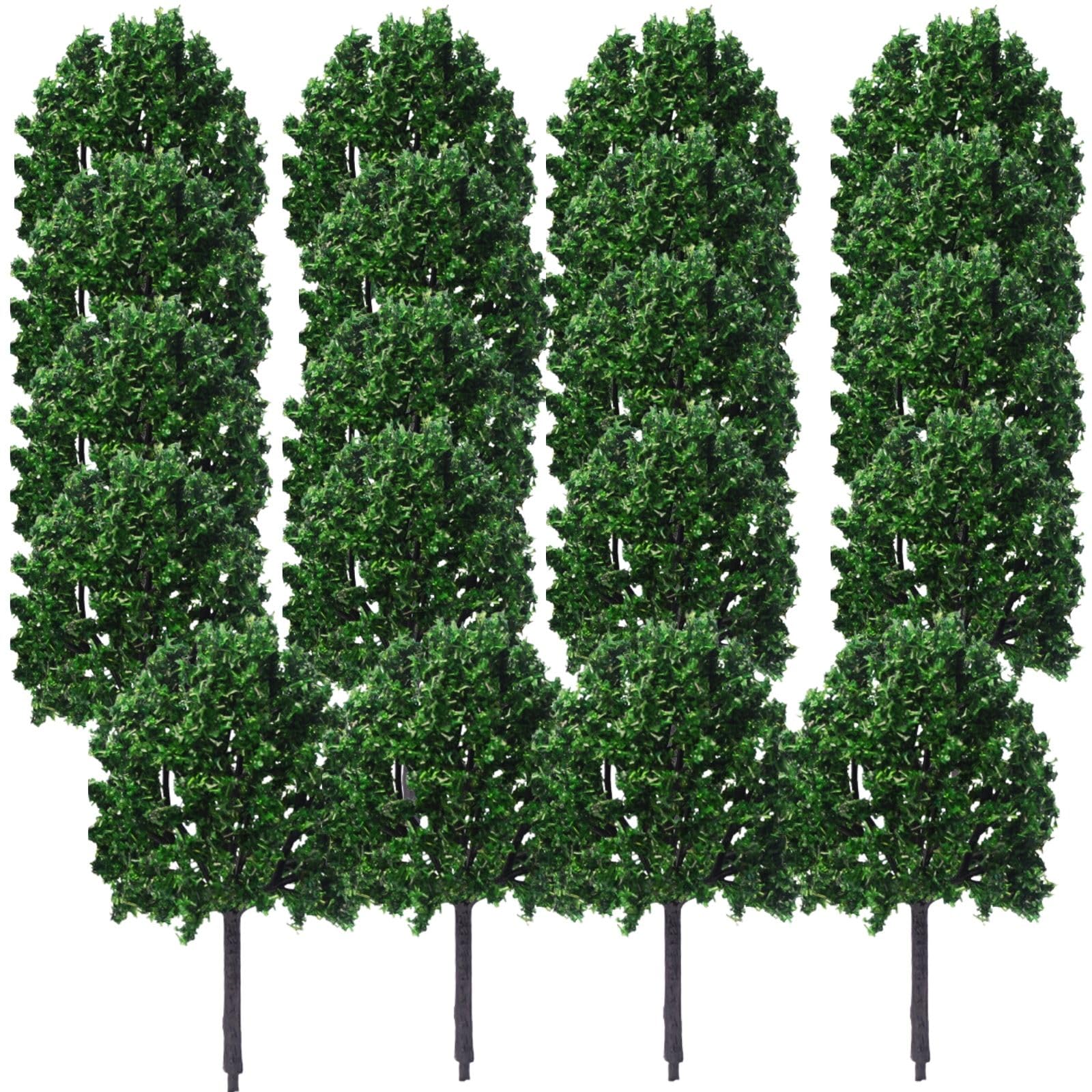 【送料無料】HOTQ 樹木 モデルツリー 樹木模型 鉄道模型 箱庭 建物 風景 木 教育 約9cm ダークグリーン 20支套装 色:ダークグリーン、サイズ:9c...