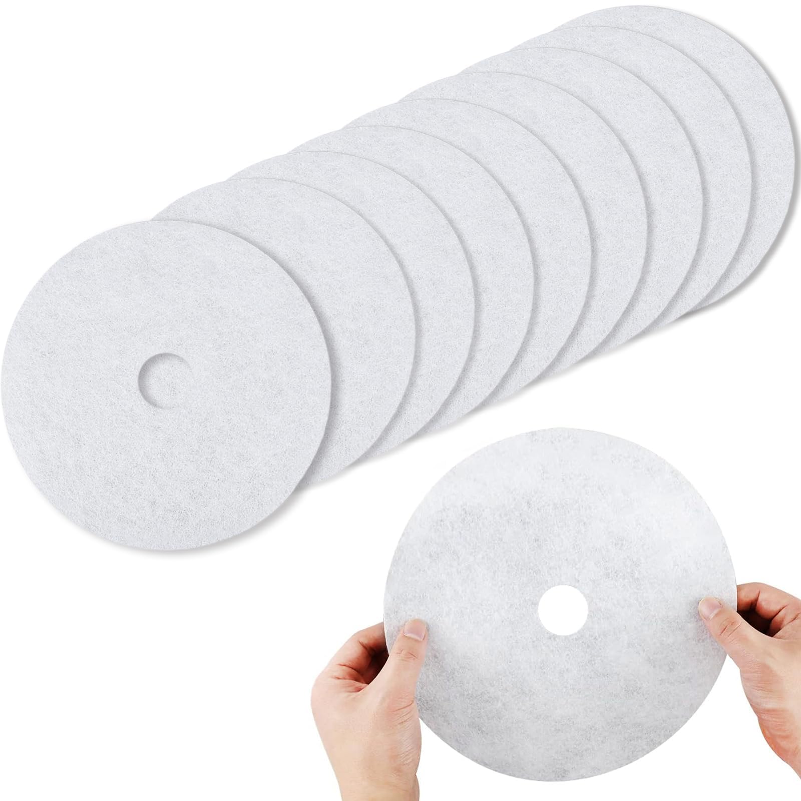 【送料無料】ZRGR 小型衣類乾燥機用ろ過綿 (10枚入り) 乾燥機 フィルター 不織布 3.5cm/24cm ASD-2.5W、ASD-2.5TP、SR-ASD025W、VS-H030 機種に対応 汎用性 使い捨て紙フィルター 衣類乾燥機 交換用フィルター 乾燥機消耗品 衣類乾燥機用 [並行輸入品] 色：白