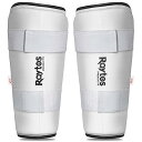 【送料無料】Raytos 空手 防具 シンガード 脱着簡単 (左右1組) XS-XL 5サイズ 大人子供兼用 色:ホワイト、サイズ:XL