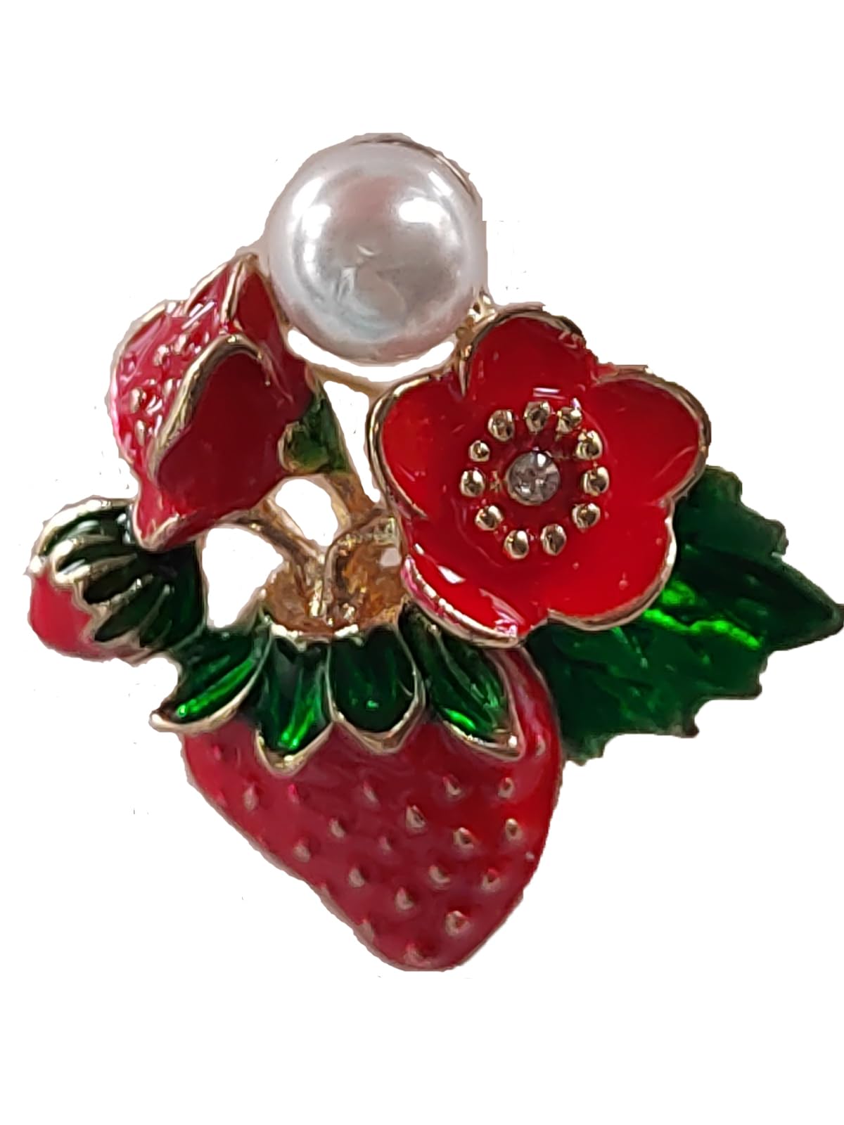 【送料無料】DRASAWEE(JP) いちごブローチ クリップ 胸につける 服アクセサリー お呼ばれ 卒園式 卒業式 入園式 入学式 結婚式 フォーマル おしゃ...