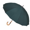 【送料無料】Aiyoupin傘 メンズ 125cm 傘 大きい 長傘 雨傘 紳士 傘 ゴルフ傘16本骨傘 大きい 耐風 耐水 傘 メンズ 木製ハンドル 長傘 おしゃれ 傘 レディース 男女兼用大きな 傘 色:緑、サイズ:125cm