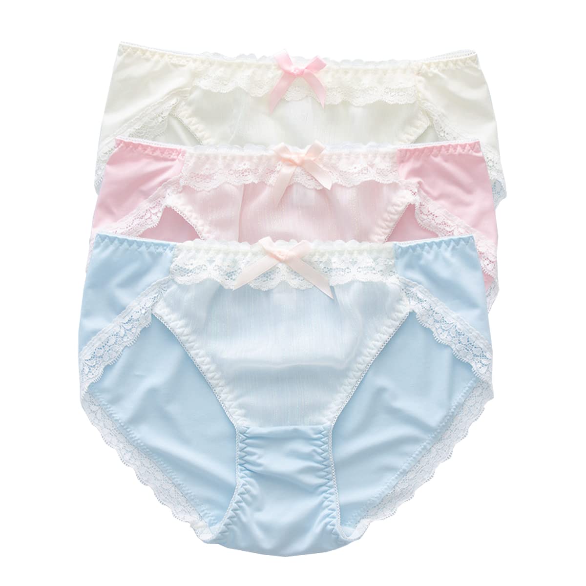【送料無料】[LIUXU] パンティー サテン下着セット 人造シルク生地パンツ 女性 ショーツ パンティー レ..