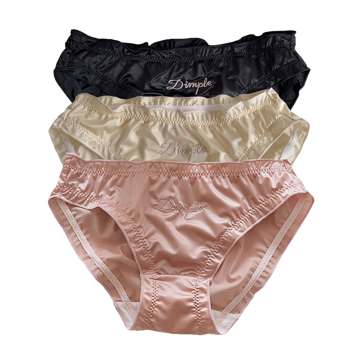 【送料無料】[LIUXU] パンティー サテン下着セット 人造シルク生地パンツ 女性 ショーツ パンティー レ..