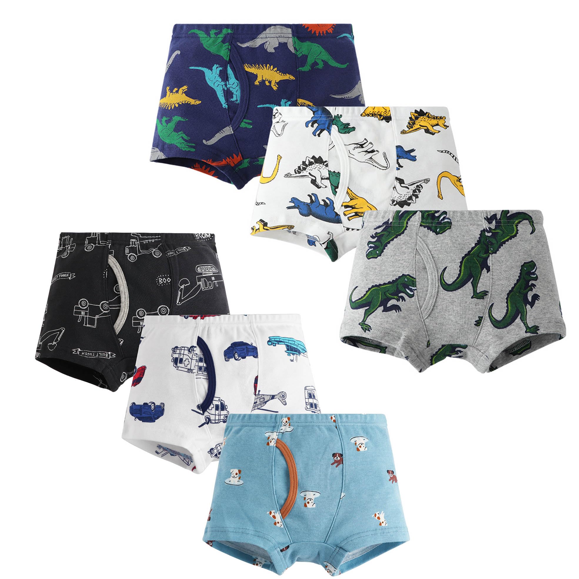 【送料無料】[Lakumai] キッズ ブリーフ 男の子 パンツ ボクサー ボーイズ 肌着 前開き ボクサーパンツ..