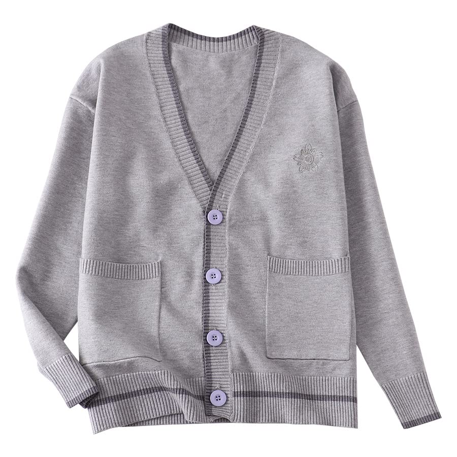 【送料無料】[Sharphon] レディース ボーダー 大きいサイズ Vネック ポケット カーディガン 長袖 ニッ..