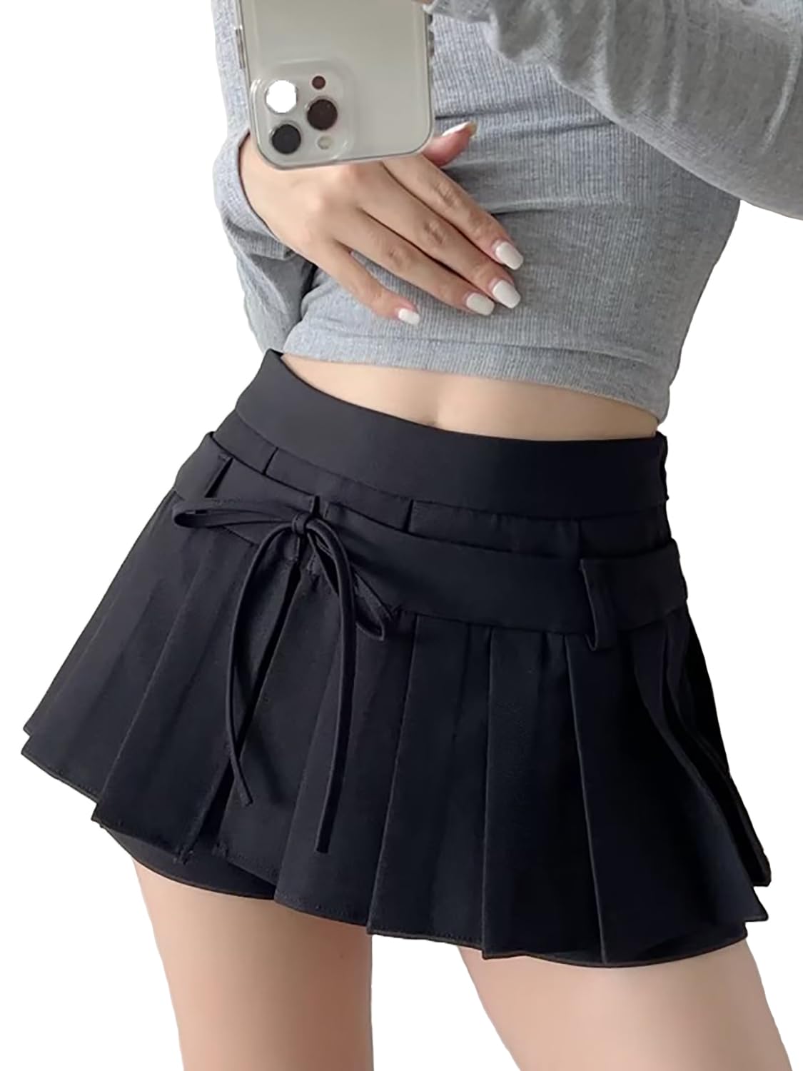 【送料無料】[Sharphon] プリーツスカート 4色 30丈 インナーパンツ付き キュロットスカート ストリー..