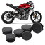 【送料無料】6 個のオートバイフレーム穴キャップホンダ CB125R CB150R CB250R CB300R 2018-2022 用、..
