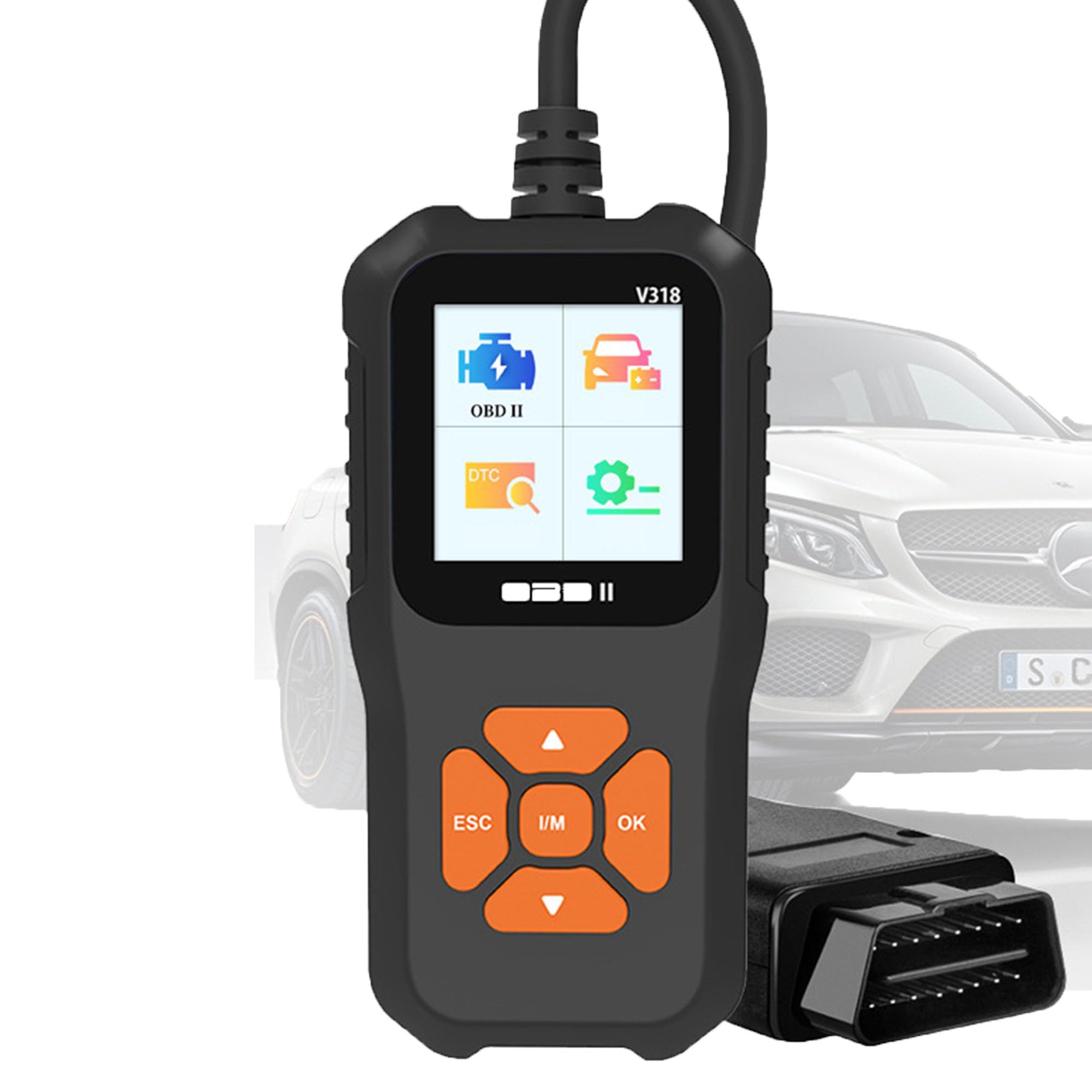 【送料無料】OBD2 故障診断機 車 日本語対応 スキャナー スキャンツール 自動車診断機 obd2操作簡単 OBDII自動車診断 チェックエンジンライトUKCA認定自動車故障診断機器 故障コードの読み取り/故障コードのクリア/フリーズフレーム/車両情報/データフロー/酸素センサー(2)