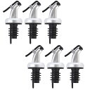 【送料無料】DFsucces ポアラー ポアラー ステンレス テーパー注ぎ口 オリーブオイル ウイスキー ワイン カクテル ボトル 業務用 紛失防止 キャップ付...